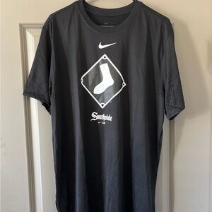 NWT Mens Chicago White Sox Nike City Connect Logo Black T-Shirt Size Large